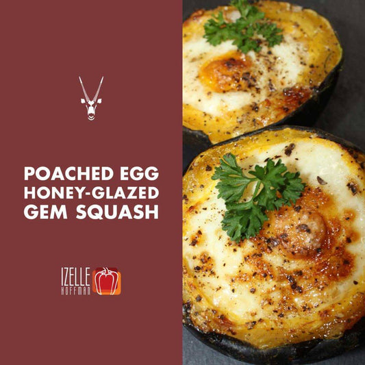 Poached Egg Honey-Glazed Gem Squash