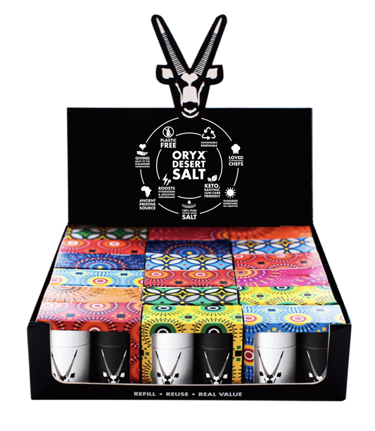 Oryx Travel shaker Salt & Pepper - Display box - 18 sets