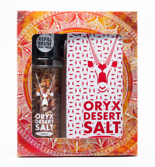 S890 - Chilli salt grinder & refill gift -  2 unit large (x12)