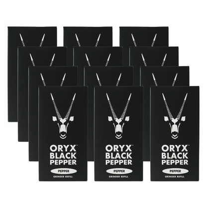 S128 - Black peppercorns - grinder refill - 100g (12 Pack)