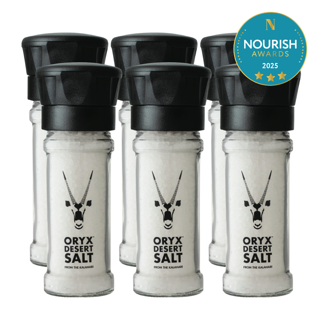 Oryx Desert Salt Refillable Grinder 100g/3,52oz (6 Pack)