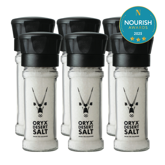Oryx Desert Salt Refillable Grinder 100g/3,52oz (6 Pack)