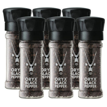 Oryx Black Pepper Refillable Grinder 50g/1,76oz (6 Pack)